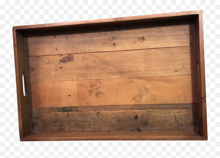 Rustic Reclaimed Wood Tray - Plank Png,Piece Of Wood Png
