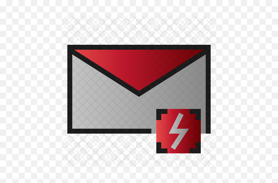 Lightning Mail Icon - Graphic Design Png,Red Lightning Png