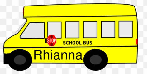 Free Name Tag Clipart Download Art - School Bus png
