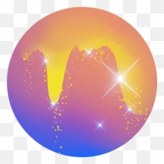 Gold Lens Flare Png - Circle