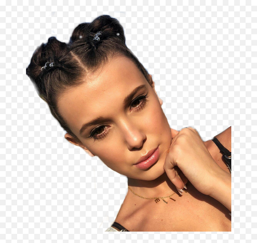 Download Millie Bobby Brown Face Png In - Millie Bobby Brown Aesthetic,Bobby Roode Png