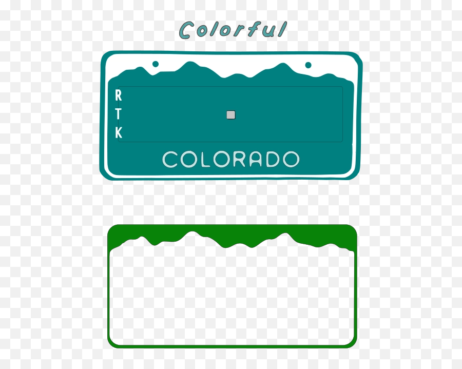 Colorado License Plate Blanks - Colorado Licence Plate Clip Art Png,License Plate Png