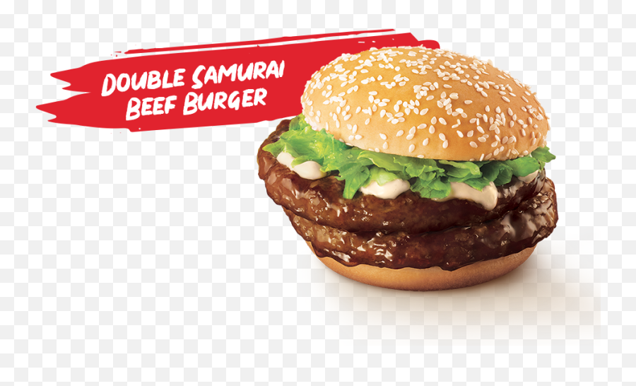 Download Mcdonald Samurai Hd Png - Uokplrs Double Samurai Beef Burger,Burger And Fries Png