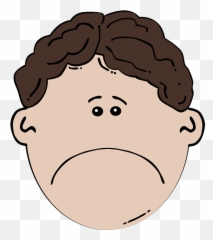 Boy Sad Upset - Free vector graphic on Pixabay Face Clipart png