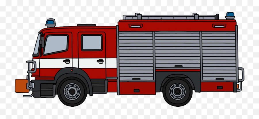 Fire Truck Clipart - Commercial Vehicle Png,Firetruck Png