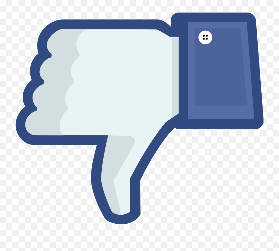 Dislike Png Clipart - Facebook Thumbs Up Icon,Facebook Like Transparent