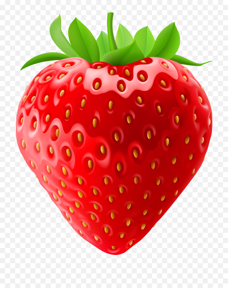 Strawberry Fruit Clipart - Strawberry Clipart Png,Strawberries Transparent Background