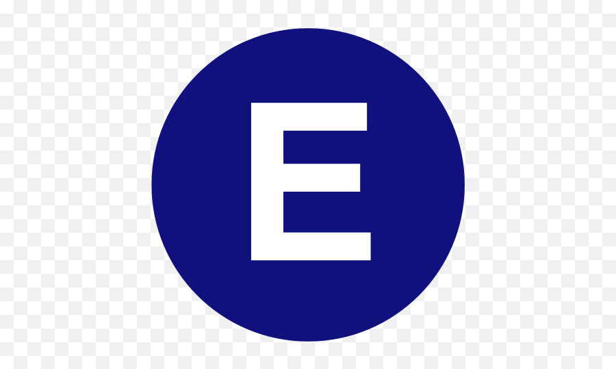 Mta E Train Logo - H Blue Png,Mta Logo