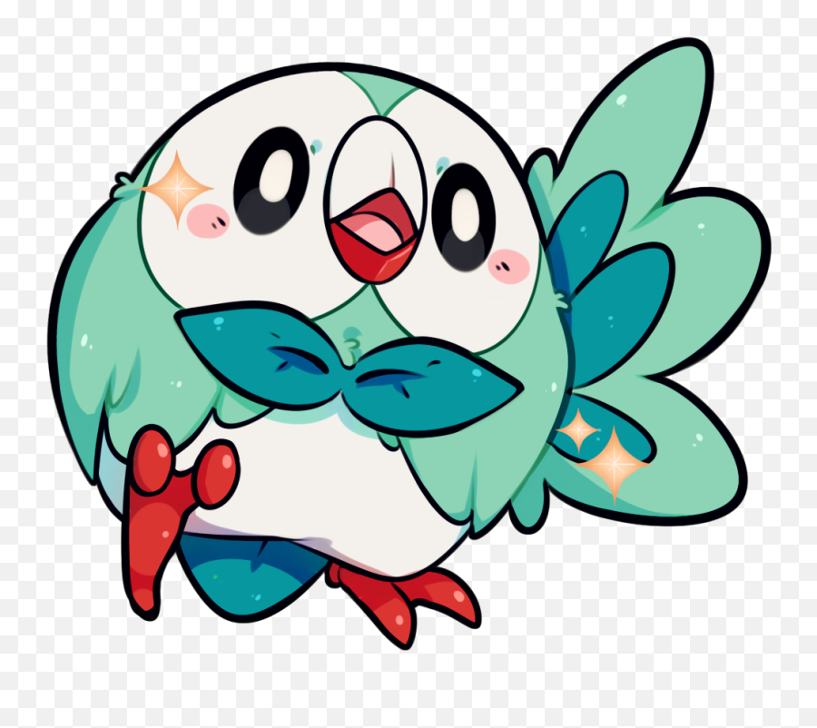 Pokemon Shiny Rowlet Transparent Png - Pokemon Rowlet Shiny Png,Rowlet Png