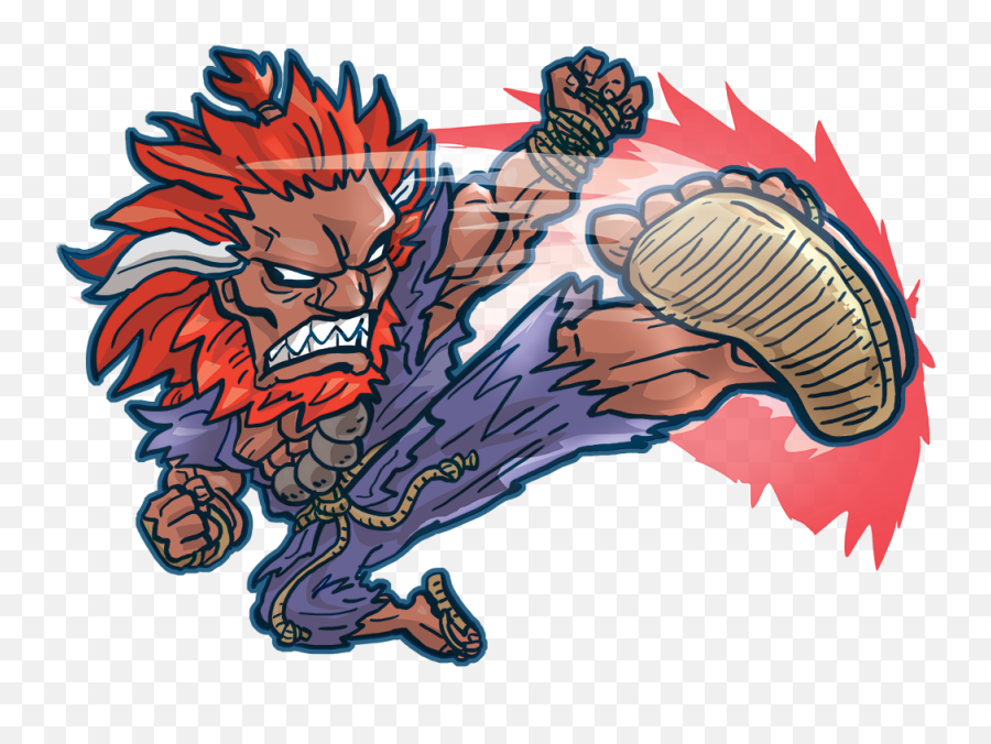 Download Akuma Sfv Oni Kick - Oni Full Size Png Image Pngkit Fictional Character,Akuma Transparent