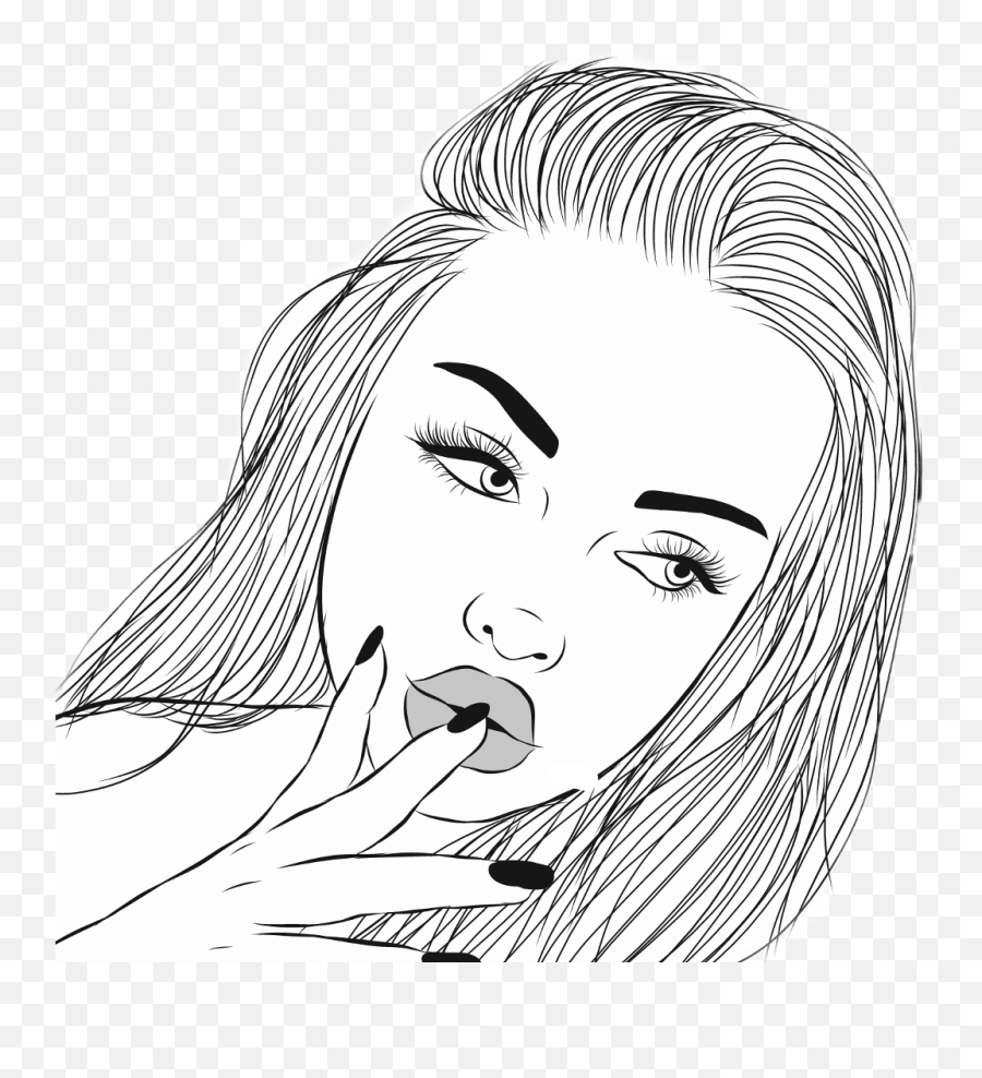 Girl Tumblr Outlines Nice Outline Of Woman Face Png Face Outline Png Free Transparent Png Images Pngaaa Com - roblox girl tumblr com rosto