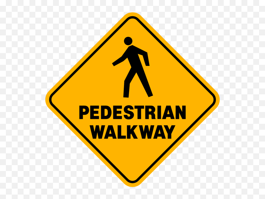 Pedestrian Walkway - Under Construction Sign Png,Walkway Png