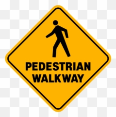 Pedestrian Walkway - Under Construction Sign Png,Walkway Png