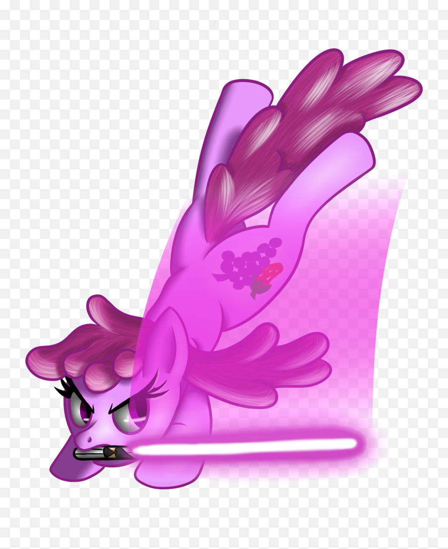 Download Hd Mace Windu Fluttershy Pink - Lightsaber Png,Mace Windu Png