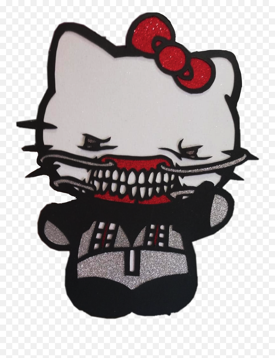 Cyber Cybergoth Sticker By - Sticker De Kitty E Png,Hello Kitty Transparent
