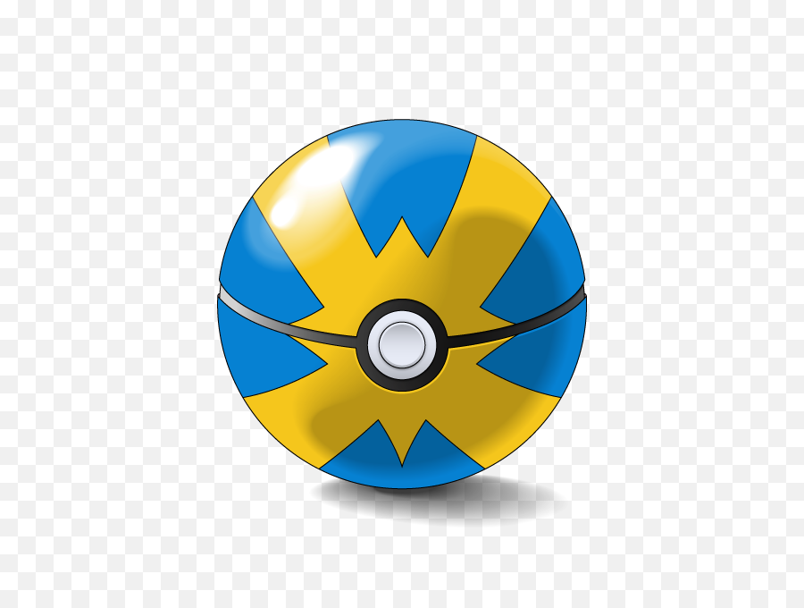 Download Hd Quick Ball - Pokeball Quick Ball Transparent Png Quick Ball Pokemon Ball,Poke Ball Png