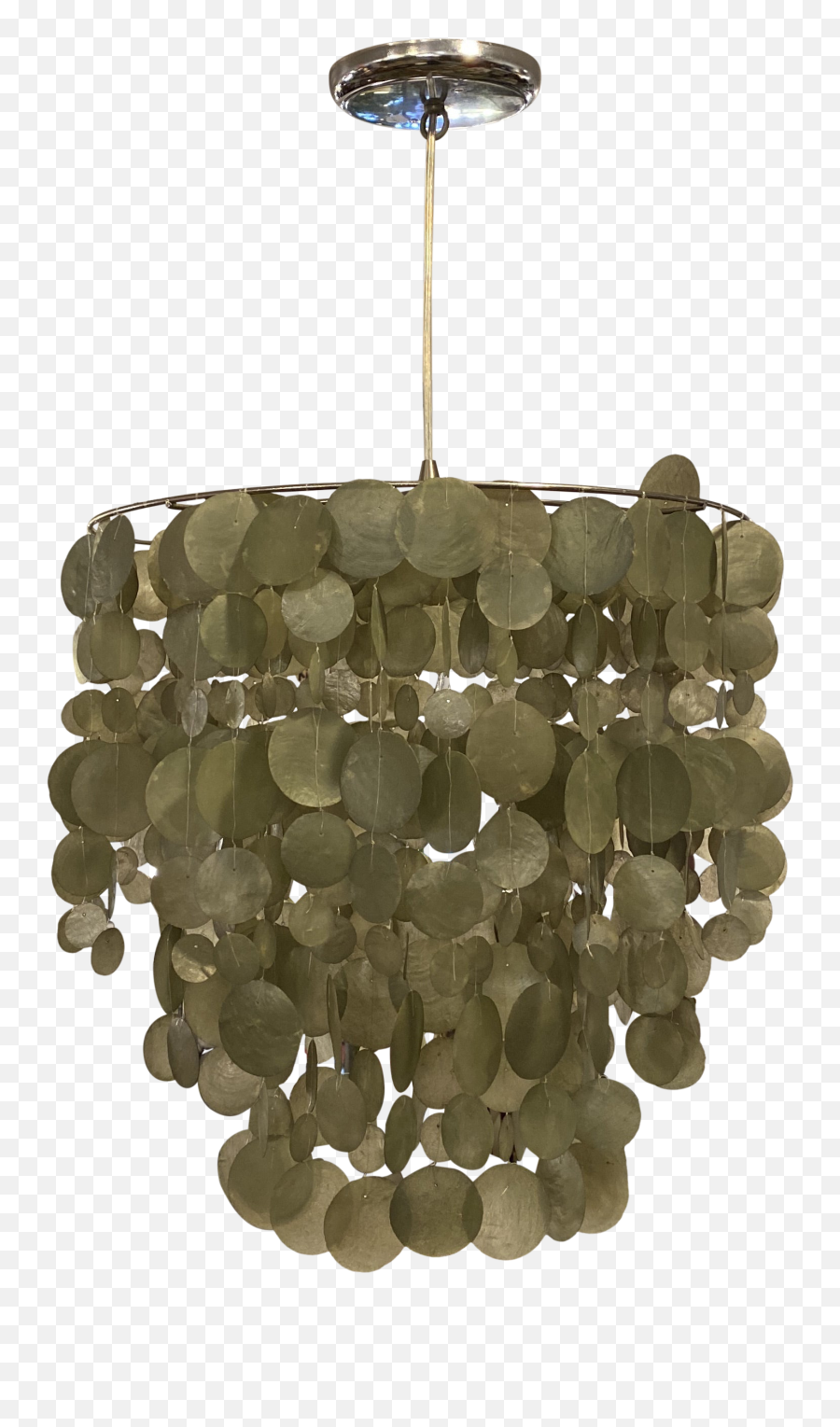 Capiz Shell Hanging Light Pendant - Vertical Png,Hanging Light Bulb Png