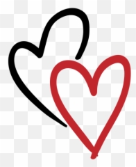 Two Hearts Sticker - Vector Transparent Corazones Png