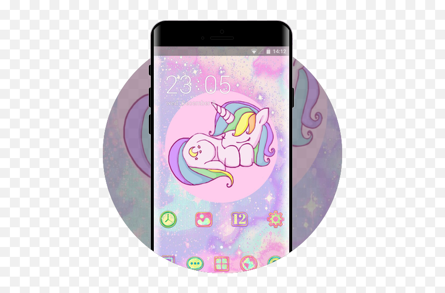 Pink Shining Free Android Theme U2013 U Launcher 3d - Cute And Kawaii Background Png,Pink Phone Icon
