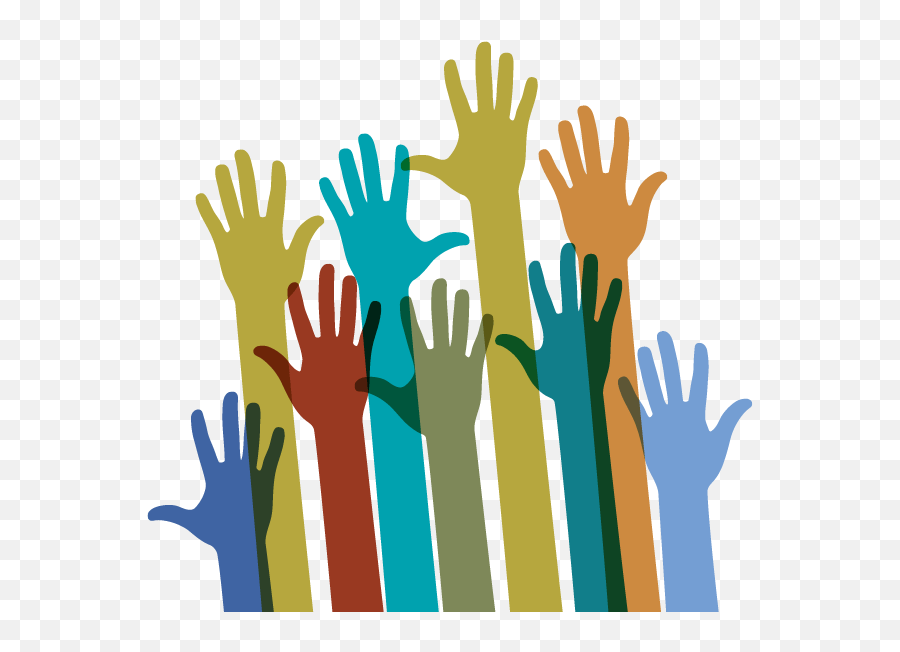 Download Raised Hands Of Different - Raised Hand Transparent Background Png,Raised Hands Png