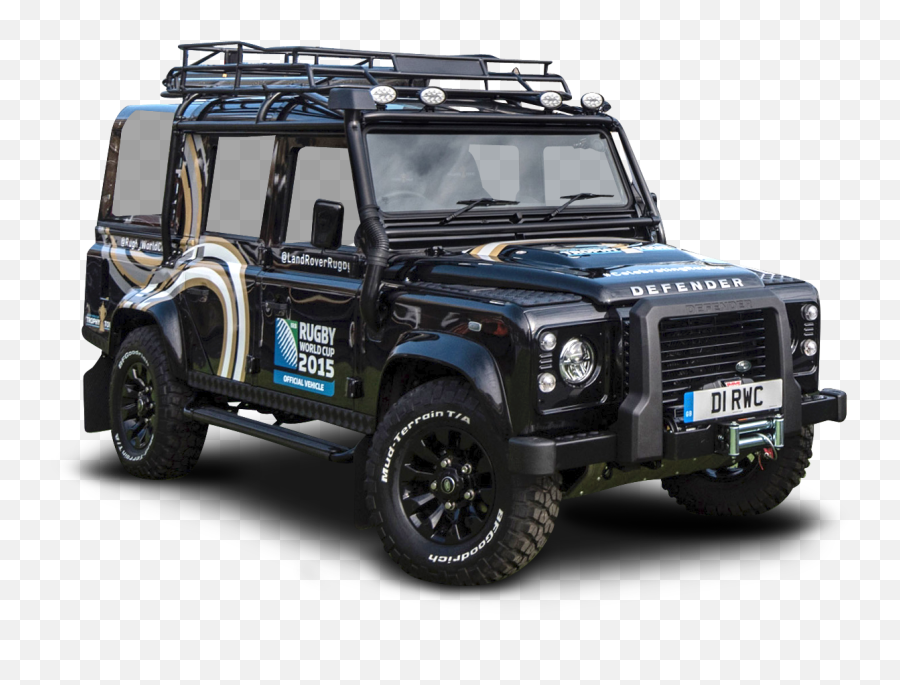 Black Land Rover Defender Car - Bushwacker Fender Flares Jeep Png,Jaguar Car Logo
