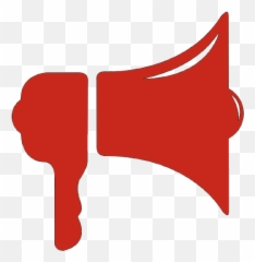 Download General Admission First Responder - Loudhailer Icon Hailer Red png