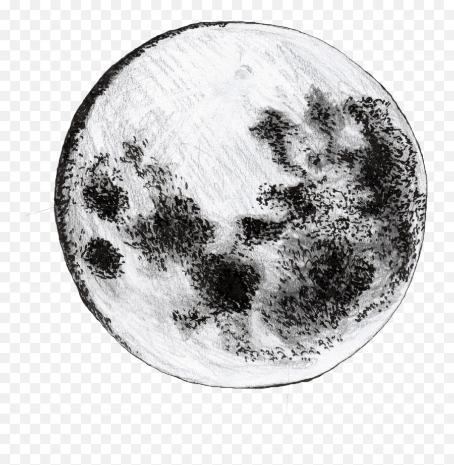 Supermoon - Moon Drawing - CleanPNG / KissPNG