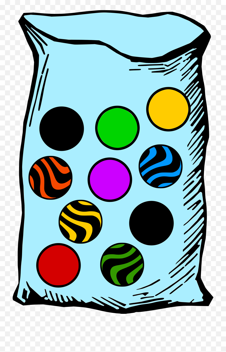 Free Clip Art Childrens Marbles - 10 Marbles In A Bag Png,Marbles Png