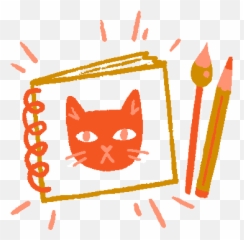 Bio U2014 Kim Bogeman Illustration - Cat Yawns png