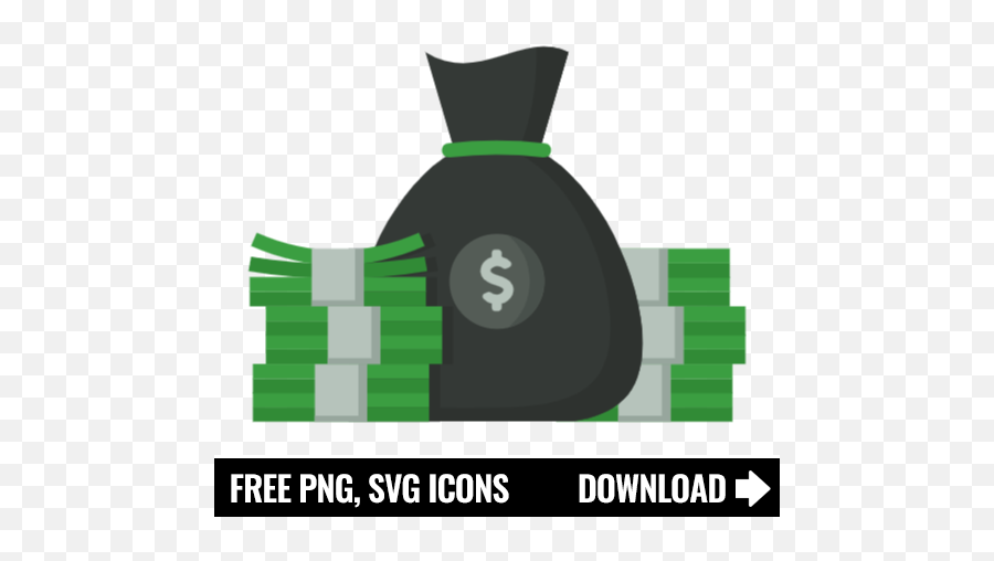 Free Money Bag Icon Symbol Png Svg Download - Fitness Icon,Green Dollar Icon
