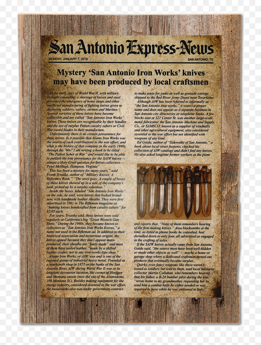 Customizable Newspaper Article Plaque - The Old West Series Rifle Png,Newspaper Transparent