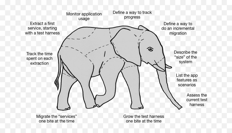 How To Eat A Monolithic Elephant Software System Evolution - Indian Elephant Png,Elephant Png