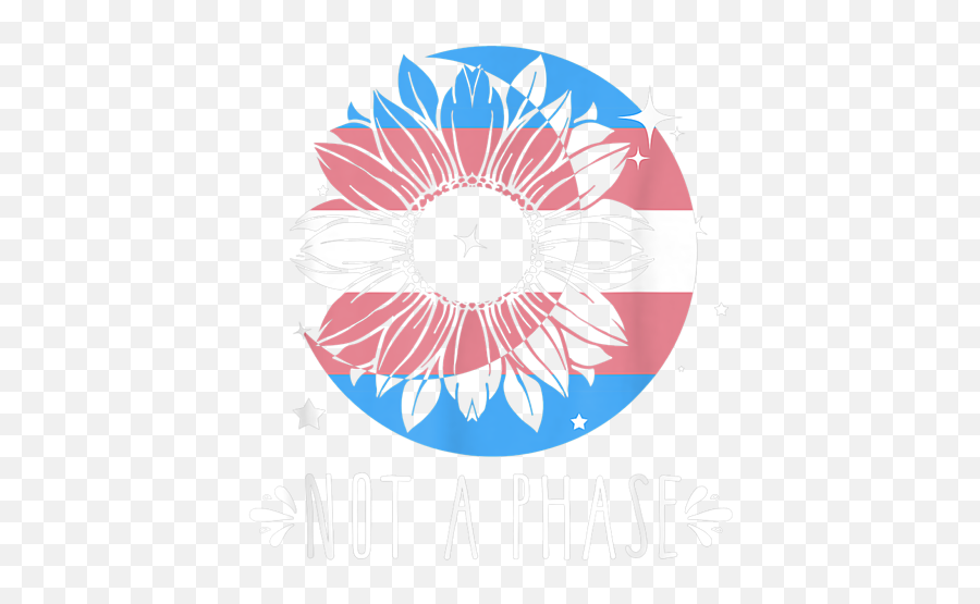 Trans Pride Not A Phase Sunflower Moon Transgender Flag Gift - Sunflower Moon And Butterfly Png,Trans Flag Icon