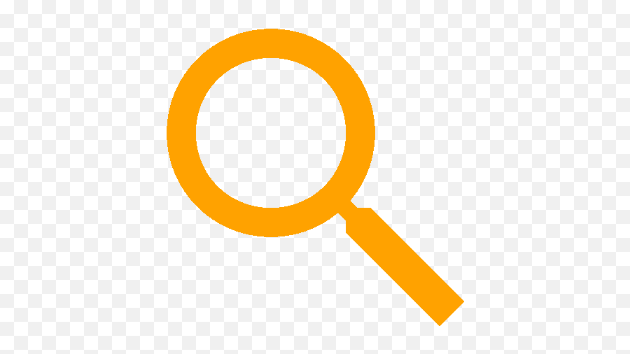 Magnifying Glass Search White Icon Transparent Png Citypng - Search Icon Orange No Background,Search Glass Icon