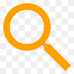 Magnifying Glass Search White Icon Transparent Png Citypng - Orange No Background