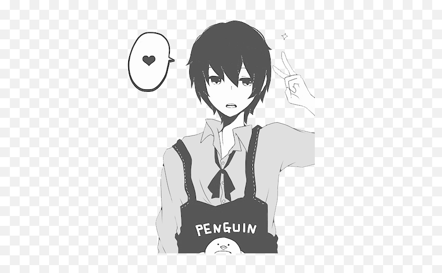 Image About Cute In Png By - Penguin And Anime Guy,Anime Boy Png