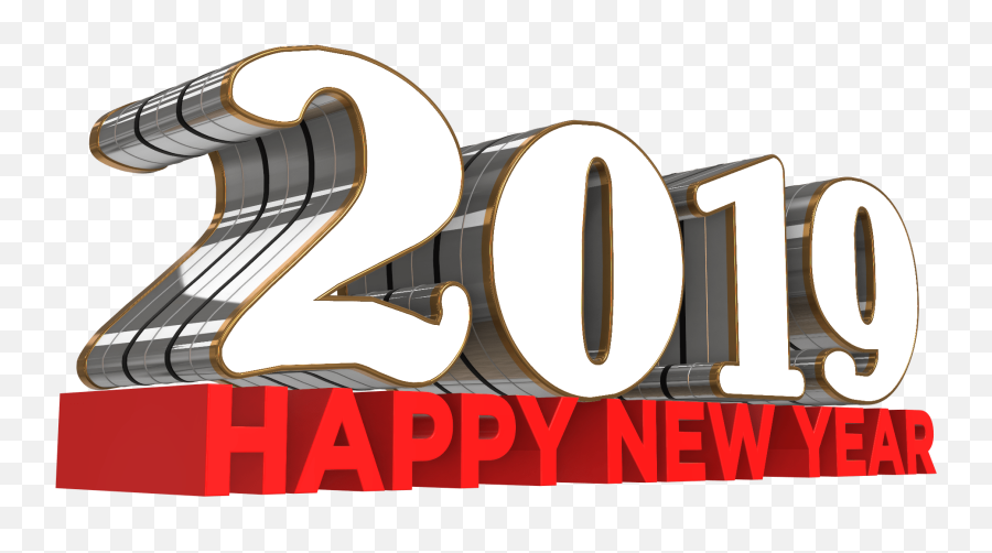 Happy New Year 2019 Free 3d Png - Mtc Tutorials Happy New Year 2020 3d Png,New Year 2018 Png