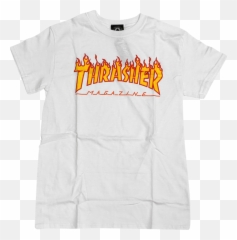 Flame Logo T - Tee Thrasher Magazine Png,Thrasher Png