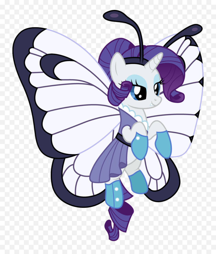 Rainbow Butterfly Clipart Magical - Rarity Png,Rarity Png