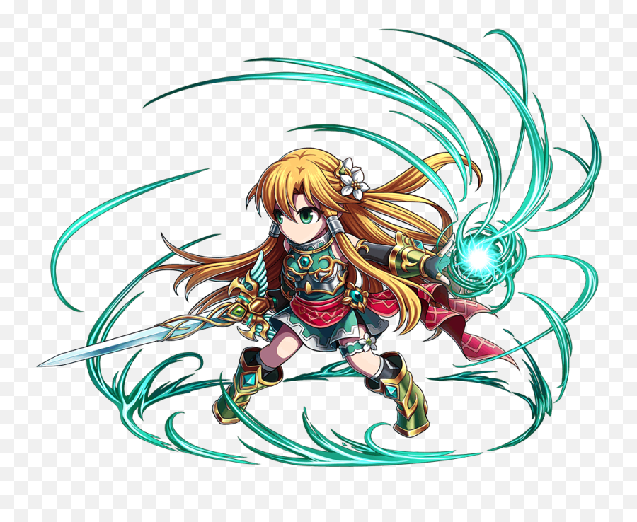 Green Sparkle Libera Brave Frontier - Cartoon Png,Anime Sparkle Png