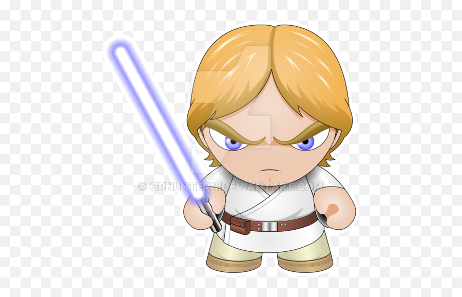 Download Luke Skywalker Clipart Cartoon - Luka Skywalker Cartoon Png,Luke Skywalker Png