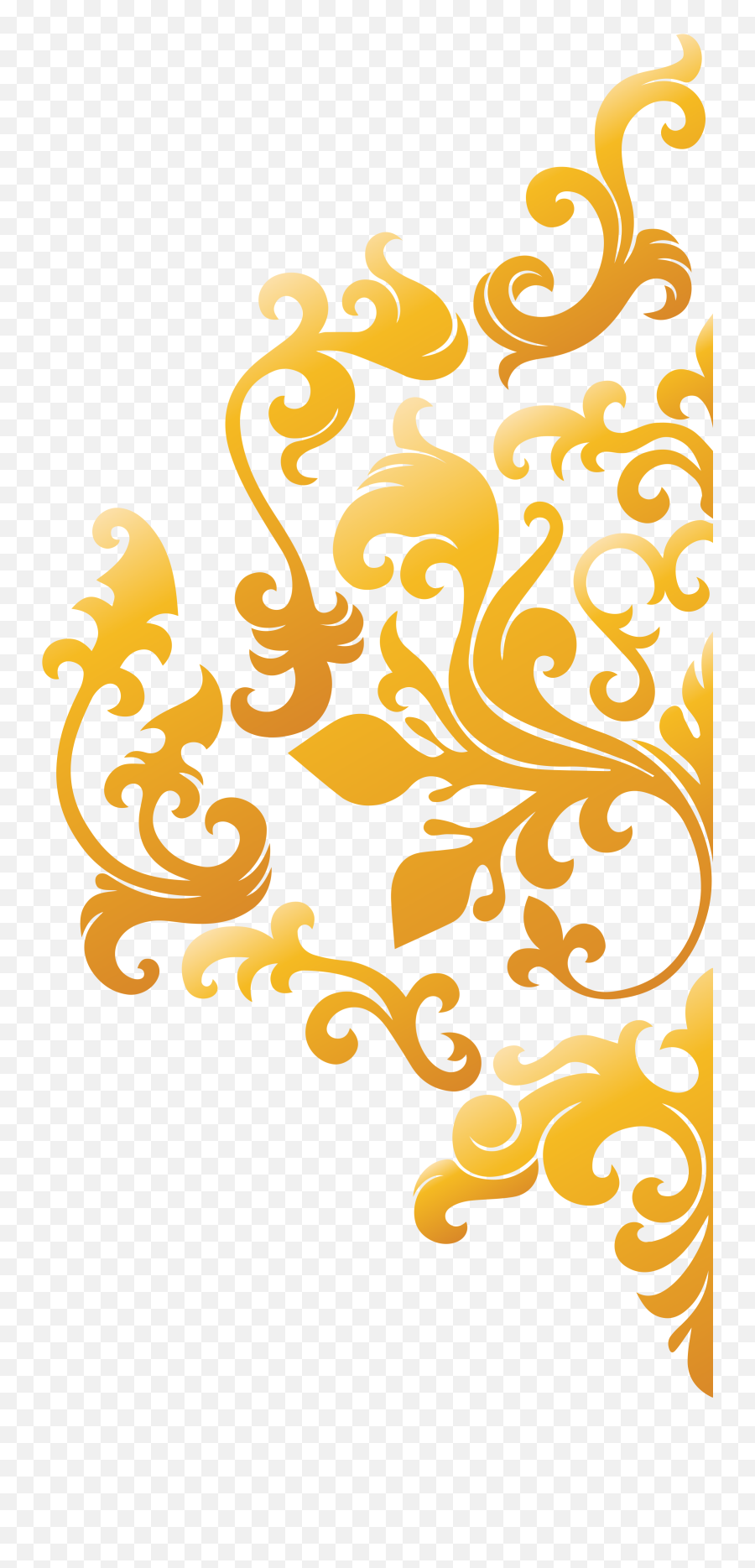 Download Damask Png Design - Motif Batik Gold Png,Damask Png