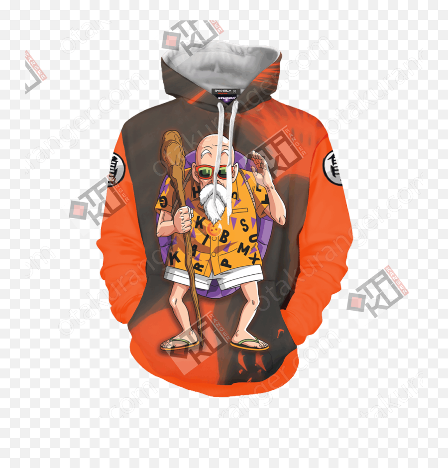 Dragon Ball Z - Master Roshi Unisex 3d Hoodie Star Platinum Hoodie Png,Master Roshi Png