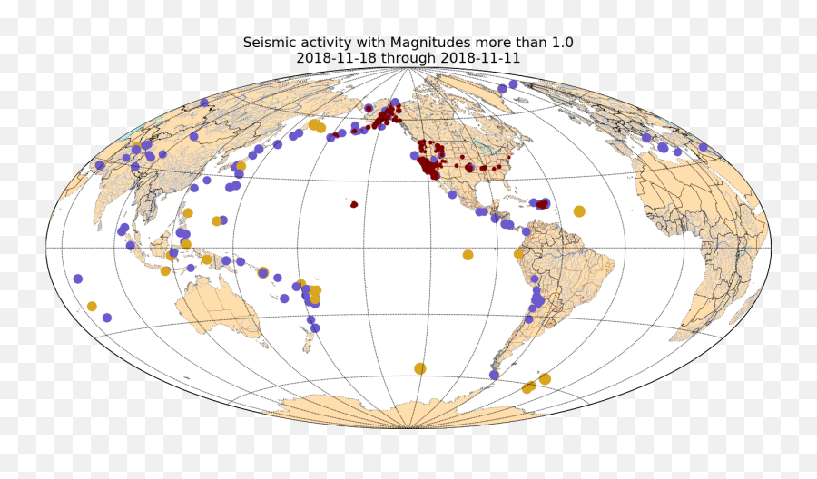 How To Plot Seismic Activity With Anaconda And Jupyter Notebooks - Graph Earth In Anaconda Png,Anaconda Png