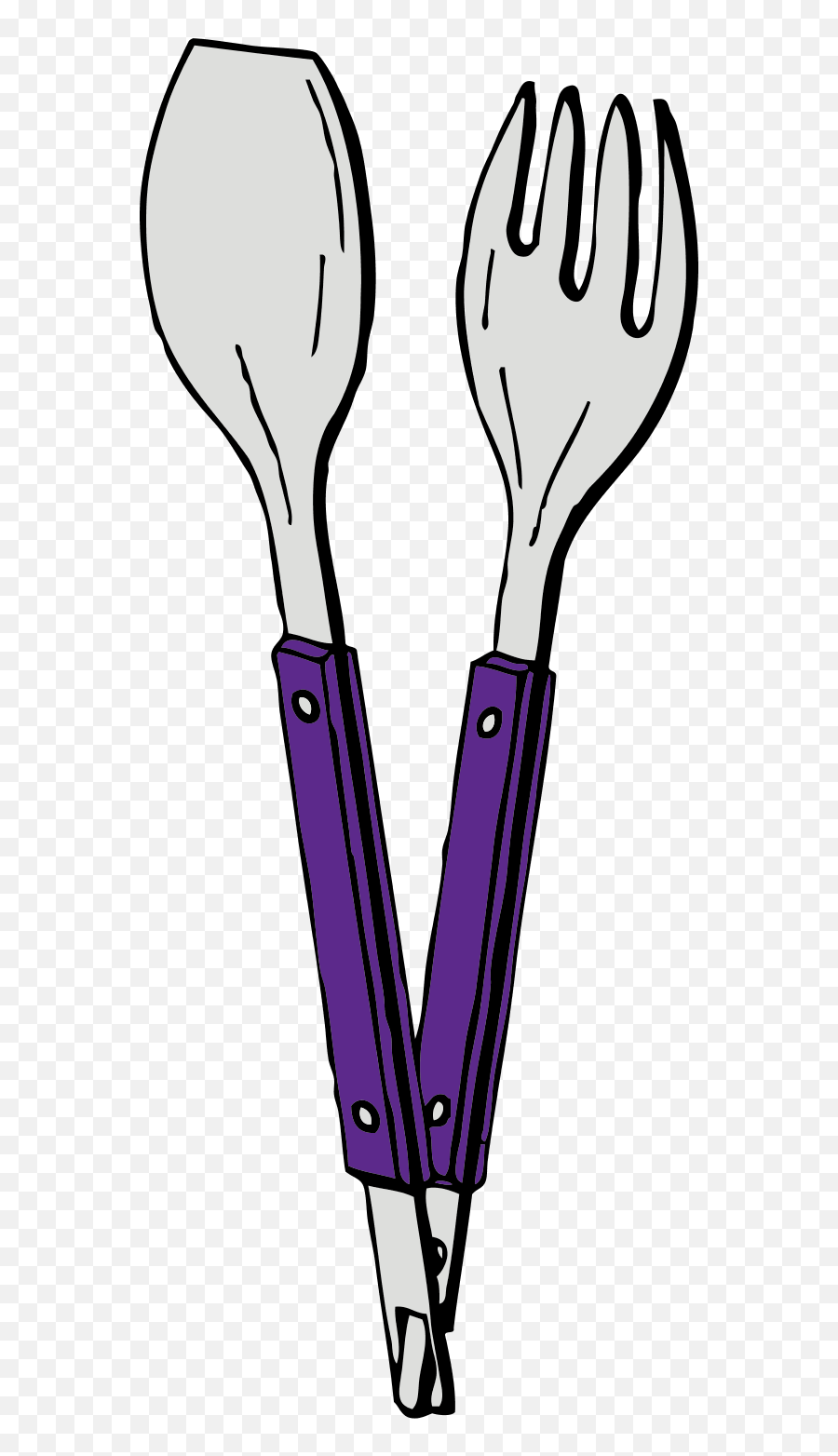 Fork And Spoon Png - Fork And Spoon Tong Clipart,Spoon Transparent Background