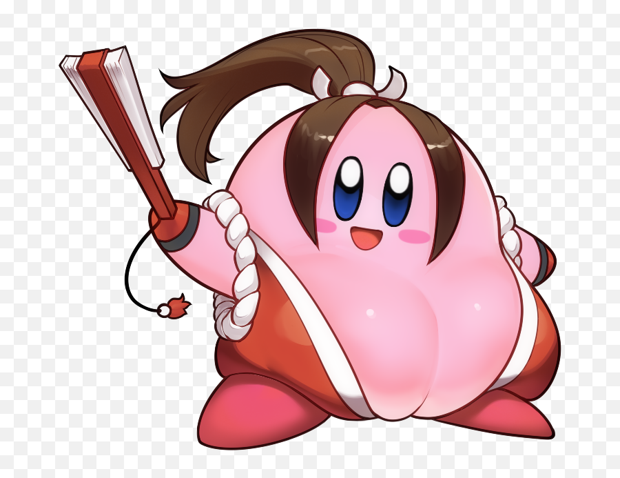 Kirby And Shiranui Mai King Of - Mai Shiranui Smash Memes Png,Kirby Transparent Background