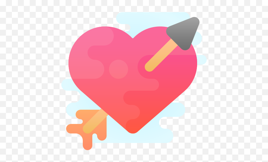 Heart With Arrow Icon - Free Download Png And Vector Heart,Pink Arrow Png