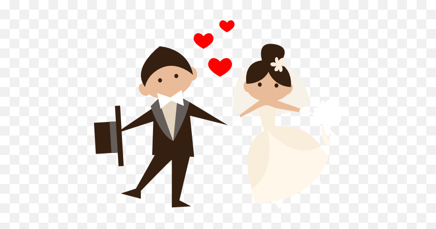 Groom And Bride Clipart Png - Transparent Married Clipart,Bride And Groom Png