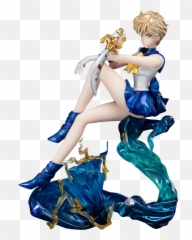 Sailor Uranus Collectible Figure By Bandai - Sailor Urano Png,Sailor Moon Transparent