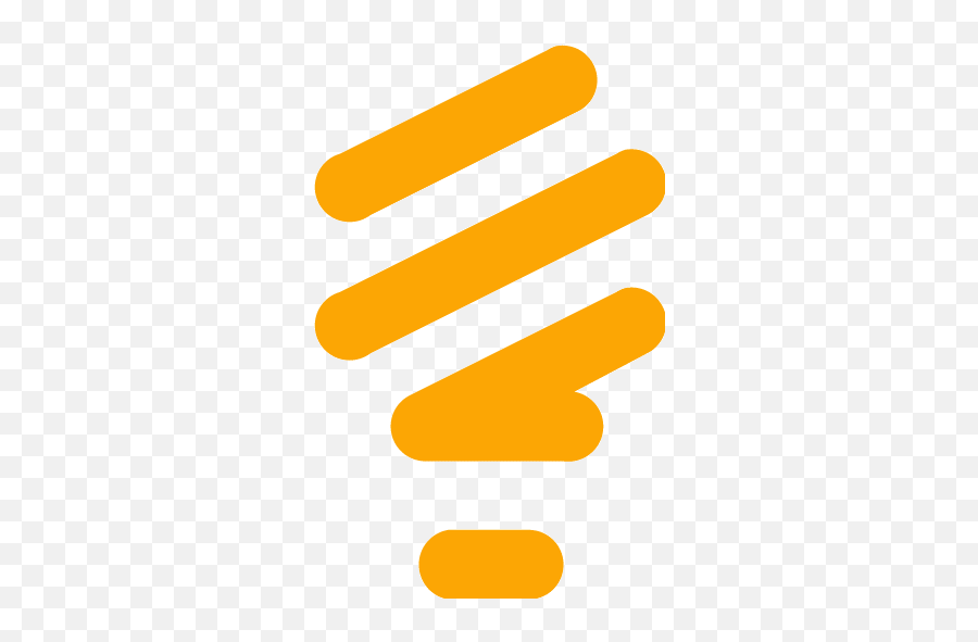 Orange Lightbulb Icon - Free Orange Light Bulb Icons Idea Bulb Icon Gif Transparent Png,Lightbulb Transparent Background